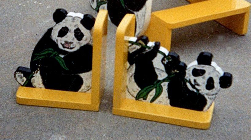 PANDA BEAR BOOKENDS